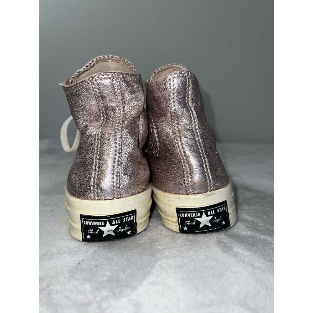 Women’s Converse Chuck Taylor All Star PINK Metallic Hi Top Sneakers US 7 - Picture 7 of 8